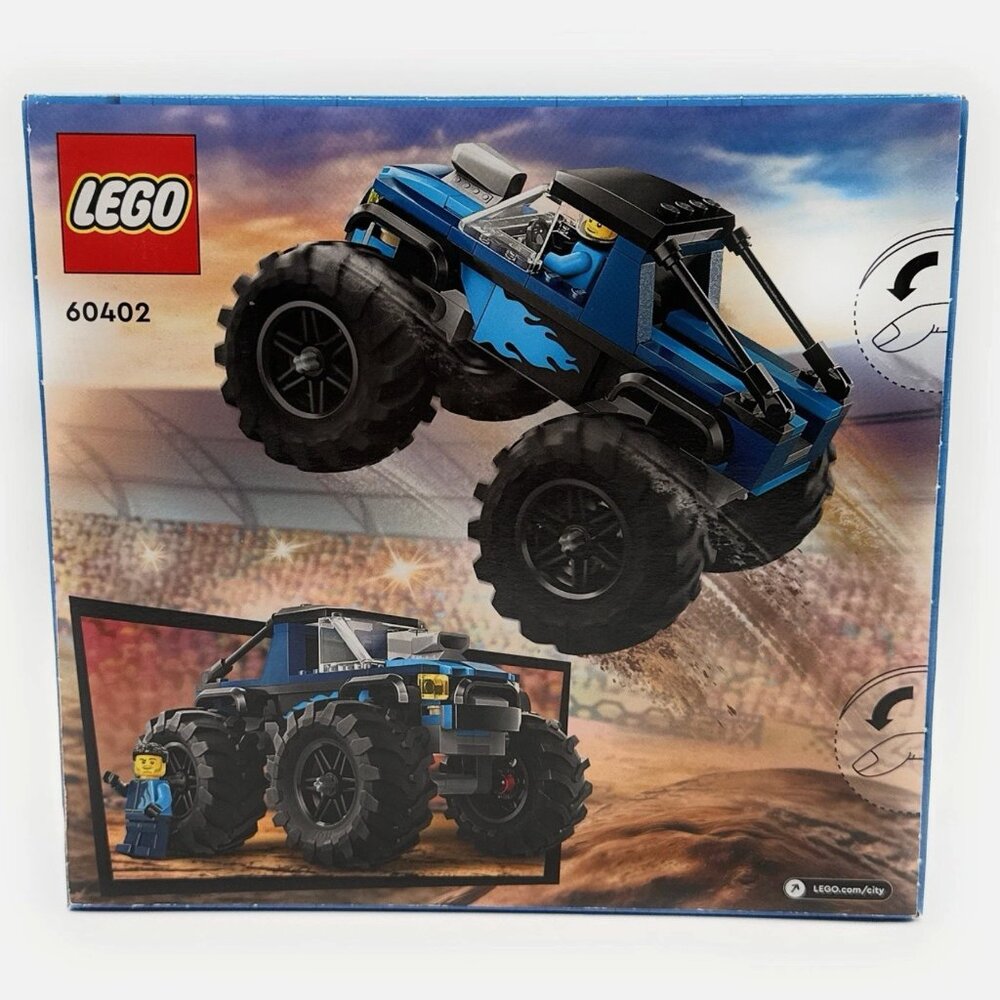 NEW Sealed LEGO 60402 City Blue Monster Truck Building Toy Set 148 Pcs Age 5+ - Picture 2 of 2